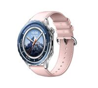 GIOPUEY 22mm Bracelet Compatible avec OnePlus Watch 3/2/2R/OPPO Watch X/X2/Sport, Cuir véritable Sangle Montre Bracelet [Résistant à l'usure] [Respirant] - Pink