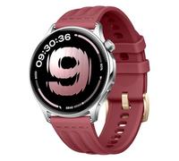 GIOPUEY 22mm Bracelet Compatible avec Oppo Watch S/X/X2/X3/OnePlus Watch Lite/4/3/2/2R, Souple Silicone Sangle Bracelet [Résistant à l'usure] [Respirant] - Wine Red