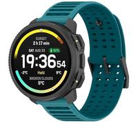 GIOPUEY 22mm Bracelet Compatible avec SUUNTO Nautic S, Souple TPU Sangle Bracelet [Conception de Couleur d'épissage] - Blue