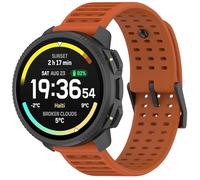 GIOPUEY 22mm Bracelet Compatible avec SUUNTO Nautic S, Souple TPU Sangle Bracelet [Conception de Couleur d'épissage] - Orange