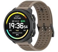 GIOPUEY 22mm Bracelet Compatible avec SUUNTO Nautic S, Souple TPU Sangle Bracelet [Conception de Couleur d'épissage] - Brown