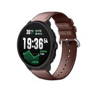 GIOPUEY 22mm Bracelet Compatible avec Suunto Run/Race/Race S/Race2/Vertical/Suunto 5 Peak/9 Peak/Ocean, Cuir véritable Sangle Montre Bracelet [Résistant à l'usure] [Respirant] - Brown
