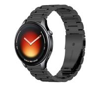GIOPUEY 22mm Bracelet Compatible avec Xiaomi Watch 5, Acier Inoxydable Sangle Bracelet [Résistant à l'usure] - Black