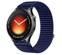 GIOPUEY 22mm Bracelet Compatible avec Xiaomi Watch 5, Nylon Réglable Boucle Nylon Respirant Sport Loop Bracelet Extérieur Strap Band - Darkblue