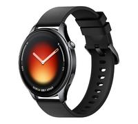 GIOPUEY 22mm Bracelet Compatible avec Xiaomi Watch 5/S5/S4/S3/Watch 2, Souple silicone Sangle Bracelet [Résistant à l'usure] [Respirant] - Black