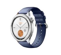 GIOPUEY 22mm Bracelet Compatible avec Xiaomi Watch S4/S3/S2/S1 Active/Watch 2/2 Pro, Cuir véritable Sangle Montre Bracelet [Résistant à l'usure] [Respirant] - Navy Blue