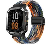 GIOPUEY 22mm Bracelet Magnétique Compatible avec Blackview W60/W70 Pro/W80 Pro, Sangle tressée en Nylon Doux [Unisexe] - Colourful