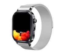 GIOPUEY 22mm Bracelet Magnétique Compatible avec Knauermann Pro 4 ECKI/Pro3 ECKIG/Pro4 Ultra, Bracelet en Acier Inoxydable tressé [magnétique] - Silver