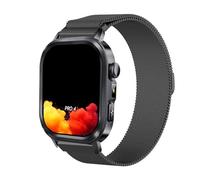 GIOPUEY 22mm Bracelet Magnétique Compatible avec Knauermann Pro 4 ECKI/Pro3 ECKIG/Pro4 Ultra, Bracelet en Acier Inoxydable tressé [magnétique] - Black