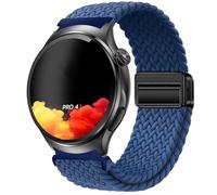 GIOPUEY 22mm Bracelet Magnétique Compatible avec Knauermann Pro4 RUND/Pro3 RUND/Pro3FE/Plus, Sangle tressée en Nylon Doux [Unisexe] - Blue