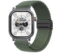 GIOPUEY 22mm Bracelet Magnétique Compatible avec Kospet Pulse, Sangle tressée en Nylon Doux [Unisexe] - Green