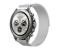 GIOPUEY 22mm Bracelet Magnétique Compatible avec Mibro Watch GS Active/Active2/GS Pro/Pro 2/Lite 3 Pro/GT, Bracelet en Acier Inoxydable tressé [magnétique] - Silver