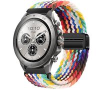 GIOPUEY 22mm Bracelet Magnétique Compatible avec Mibro Watch GS Explorer/Explorer S, Sangle tressée en Nylon Doux [Unisexe] - Colourful-B