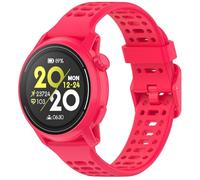 GIOPUEY 22mm Correas Compatible Con COROS Pace 4/APEX 4 42mm/Pace Pro/Pace3/Apex-Pro/2 Pro, Suave silicona La Correa [Resistente al Desgaste] [Transpirable] Pulsera - Red