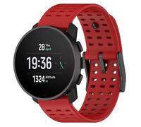 GIOPUEY 22mm Correas Compatible Con SUUNTO Vertical 2/Vertical/Race 2/Race/Race-S, Suave silicona La Correa [Resistente al Desgaste] [Transpirable] Pulsera - Red