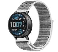GIOPUEY 22mm Nylon Bracelet Compatible avec Amazfit Active Max, Réglable Boucle Nylon Respirant Sport Loop Bracelet, Homme Femme - Grey
