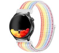 GIOPUEY 22mm Nylon Bracelet Compatible avec Knauermann Pro4 RUND/Pro3 RUND/Pro3FE/Plus, Réglable Boucle Nylon Respirant Sport Loop Bracelet, Homme Femme - Colorful