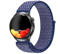 GIOPUEY 22mm Nylon Bracelet Compatible avec Knauermann Pro4 RUND/Pro3 RUND/Pro3FE/Plus, Réglable Boucle Nylon Respirant Sport Loop Bracelet, Homme Femme - Blue