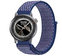 GIOPUEY 22mm Nylon Bracelet Compatible avec Kospet Orb, Réglable Boucle Nylon Respirant Sport Loop Bracelet, Homme Femme - Blue