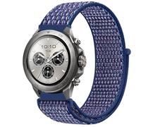GIOPUEY 22mm Nylon Bracelet Compatible avec Mibro Watch GS Active/Active2/GS Pro/Pro 2/Lite 3 Pro/GT, Réglable Boucle Nylon Respirant Sport Loop Bracelet, Homme Femme - Blue