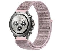 GIOPUEY 22mm Nylon Bracelet Compatible avec Mibro Watch GS Active/Active2/GS Pro/Pro 2/Lite 3 Pro/GT, Réglable Boucle Nylon Respirant Sport Loop Bracelet, Homme Femme - Pink
