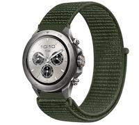 GIOPUEY 22mm Nylon Bracelet Compatible avec Mibro Watch GS Active/Active2/GS Pro/Pro 2/Lite 3 Pro/GT, Réglable Boucle Nylon Respirant Sport Loop Bracelet, Homme Femme - Green