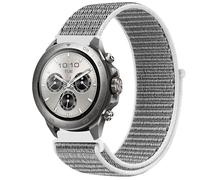 GIOPUEY 22mm Nylon Bracelet Compatible avec Mibro Watch GS Explorer/Explorer S, Réglable Boucle Nylon Respirant Sport Loop Bracelet, Homme Femme - Grey