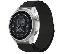 GIOPUEY 24mm Bracelet Compatible avec COROS APEX 4 46mm, Sangle tressée en Nylon Doux - Black