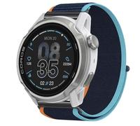 GIOPUEY 24mm Bracelet Compatible avec COROS APEX 4 46mm, Sangle tressée en Nylon Doux [Unisexe] - Blue