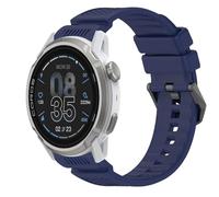 GIOPUEY 24mm Bracelet Compatible avec COROS APEX 4 46mm, Souple Silicone Sangle Bracelet [Résistant à l'usure] [Respirant] - Blue