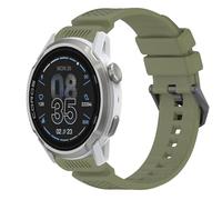 GIOPUEY 24mm Bracelet Compatible avec COROS APEX 4 46mm, Souple Silicone Sangle Bracelet [Résistant à l'usure] [Respirant] - Green