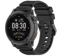 GIOPUEY 24mm Bracelet Compatible avec COROS NOMAD/COROS APEX 4 46mm, Souple silicone Sangle Bracelet [Résistant à l'usure] [Respirant] - Black