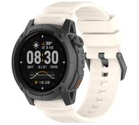 GIOPUEY 24mm Bracelet Compatible avec COROS NOMAD/COROS APEX 4 46mm, Souple silicone Sangle Bracelet [Résistant à l'usure] [Respirant] - Beige