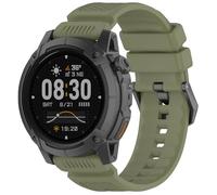 GIOPUEY 24mm Bracelet Compatible avec COROS NOMAD/COROS APEX 4 46mm, Souple silicone Sangle Bracelet [Résistant à l'usure] [Respirant] - army green