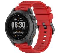 GIOPUEY 24mm Bracelet Compatible avec COROS NOMAD/COROS APEX 4 46mm, Souple silicone Sangle Bracelet [Résistant à l'usure] [Respirant] - red