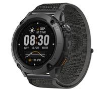 GIOPUEY 24mm Bracelet Compatible avec COROS Nomad, Sangle tressée en Nylon Doux [Unisexe] - Darkgrey