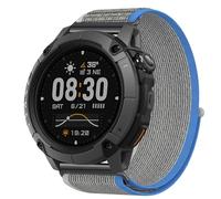GIOPUEY 24mm Bracelet Compatible avec COROS Nomad, Sangle tressée en Nylon Doux [Unisexe] - Grey