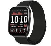 GIOPUEY 24mm Bracelet Compatible avec Garmin Venu X1, Sangle tressée en Nylon Doux - Black