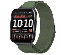 GIOPUEY 24mm Bracelet Compatible avec Garmin Venu X1, Sangle tressée en Nylon Doux - Green