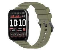 GIOPUEY 24mm Bracelet Compatible avec Garmin Venu X1, Souple Silicone Sangle Bracelet [Résistant à l'usure] [Respirant] - Green