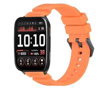GIOPUEY 24mm Bracelet Compatible avec Garmin Venu X1, Souple Silicone Sangle Bracelet [Résistant à l'usure] [Respirant] - Orange