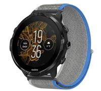 GIOPUEY 24mm Bracelet Compatible avec SUUNTO 7, Sangle tressée en Nylon Doux [Unisexe] - Grey