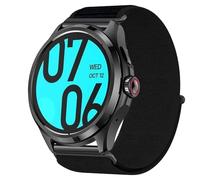 GIOPUEY 24mm Bracelet Compatible avec TicWatch Pro 5, Sangle tressée en Nylon Doux [Unisexe] - Black