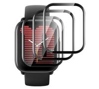 GIOPUEY 3 Pack Protection Écran pour Amazfit Active, [Couverture Complète] Mince Matériau Composite Film [Anti-Rayures] [Anti-Bulle] - Transparent