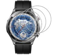 GIOPUEY 3 Pack Protection Écran pour Honor Watch 5 Pro, [Couverture Complète] Mince Matériau Composite Film [Anti-Rayures] [Anti-Bulle] - Transparent