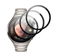 GIOPUEY 3 Pack Protection Écran pour Huawei Watch 4 Pro, [Couverture Complète] Mince Matériau Composite Film [Anti-Rayures] [Anti-Bulle] - Transparent