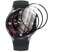 GIOPUEY 3 Pack Protection Écran pour OnePlus Watch 3, [Couverture Complète] Mince Matériau Composite Film [Anti-Rayures] [Anti-Bulle] - Transparent