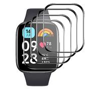 GIOPUEY 3 Pack Protection Écran pour Xiaomi Redmi Watch 3 Active, [Couverture Complète] Mince Matériau Composite Film [Anti-Rayures] [Anti-Bulle] - Transparent