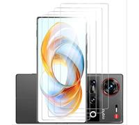 GIOPUEY [4 Pièces Verre Trempé Compatible avec Nubia Z70 Ultra/Z70S Ultra, Verre à Haute Transmittance, Résistant Aux Rayures, Coque Compatible, Protection Écran pour Nubia Z70 Ultra/Z70S Ultra