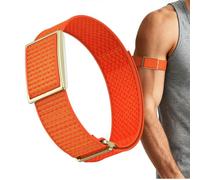GIOPUEY Biceps Bracelet Compatible avec Polar Loop Strap, élastique réglable Sangle tressée en Nylon Doux [Unisexe] - A-Orange